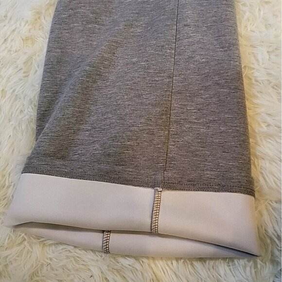 Womens Large Lined Grey Casual Tech Jogger Sweatpants Drawstring With Pockets - Picture 5 of 9